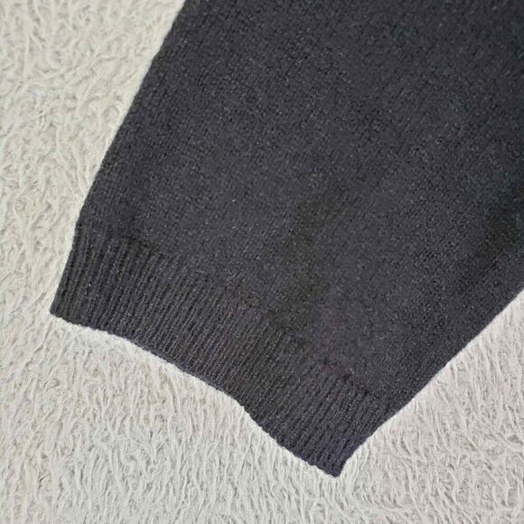 Talbots Sweater Womens Size Sp Petite Black Cashmere Knit 3/4 Sleeve - Picture 4 of 7